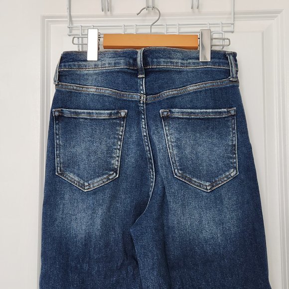 Stretch High Rise Straight Leg Jeans - Vintage Blue Wash - FASHION NOVA - Picture 4 of 9